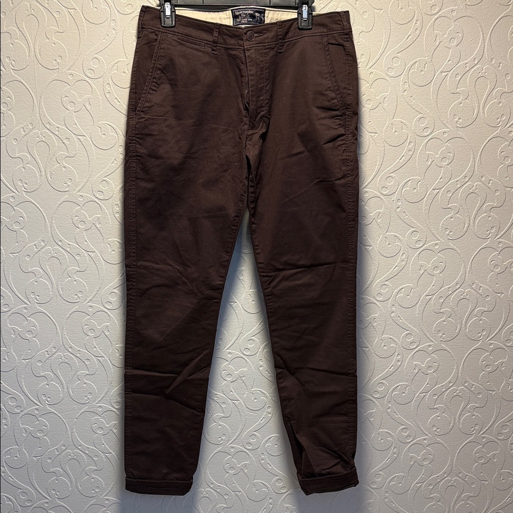 Abercrombie & Fitch Dark Brown Chinos